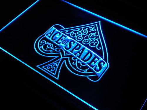 Ace of Spades casino poker LED Sign